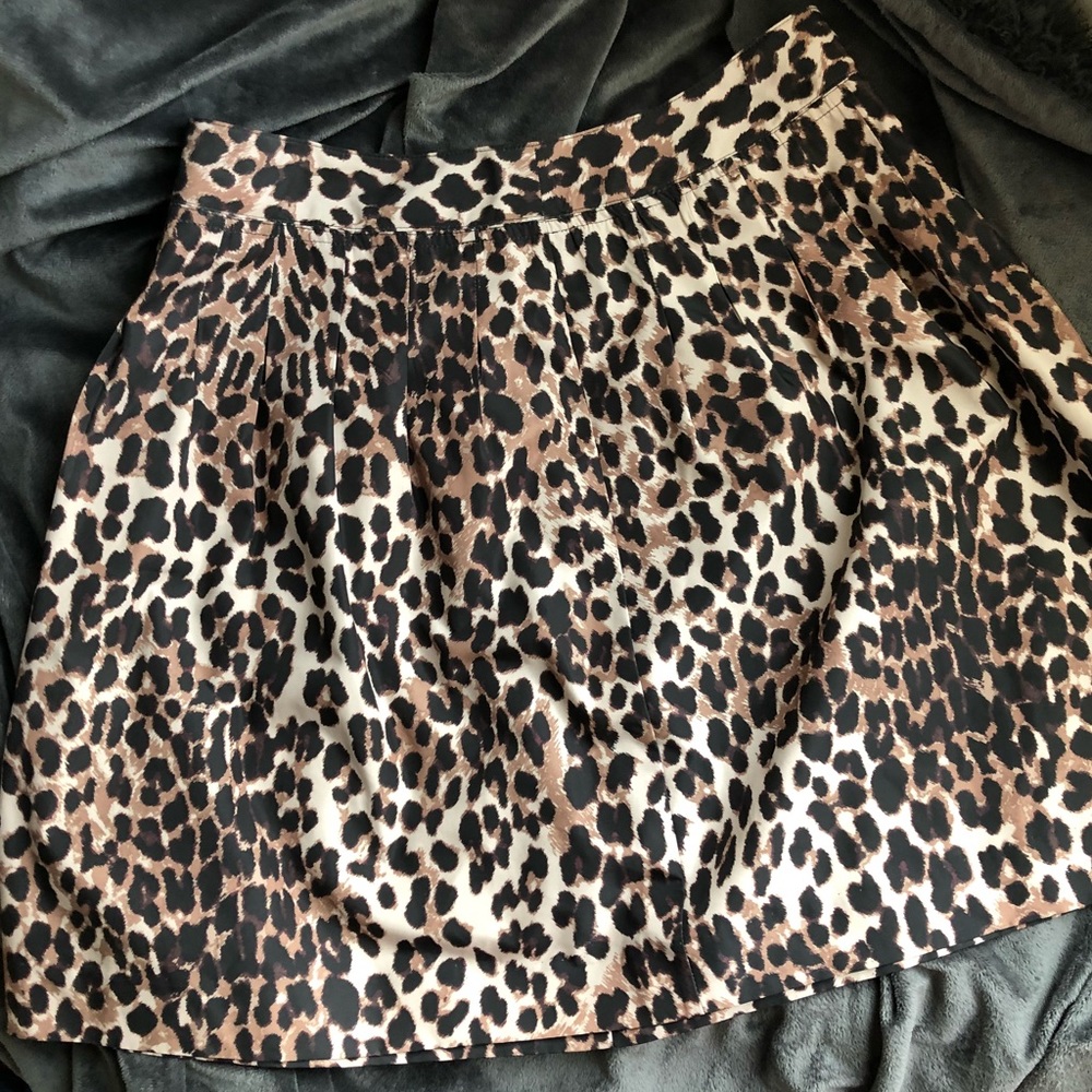 New York & Company Leopard Print Skirt - Size 4
